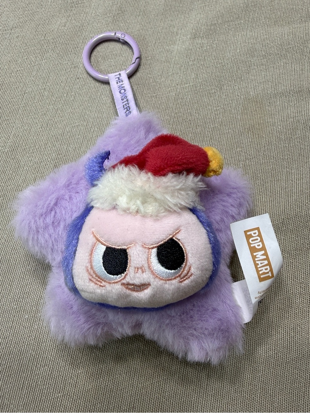 Pop Mart Kids Plush Star Keychain - Purple